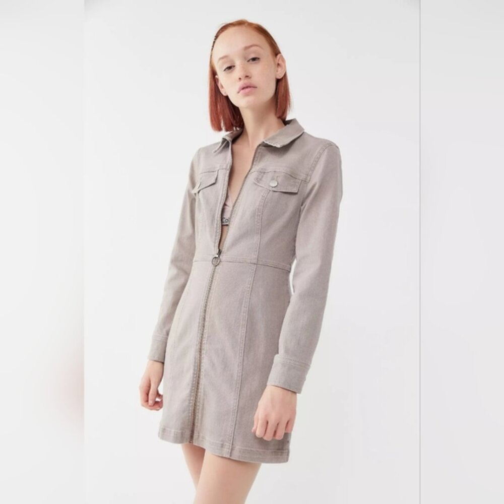 Urban Outfitters -  June Zip-Front Mini Dress Size 6